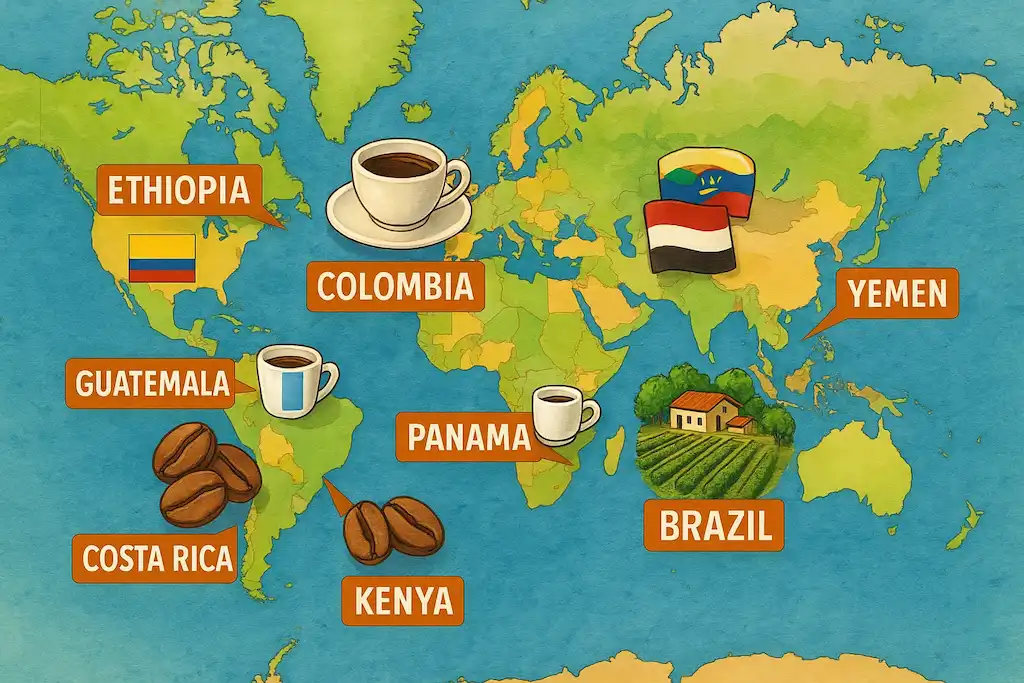 Países con los mejores cafés del mundo