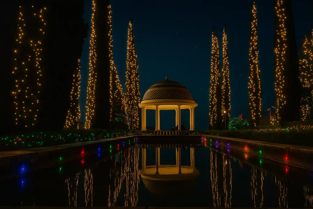 jardin botanico de malaga en navidad