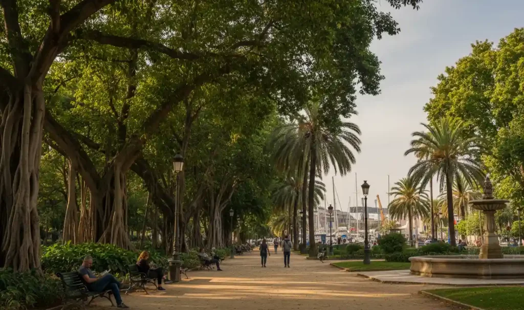 Parque en Málaga